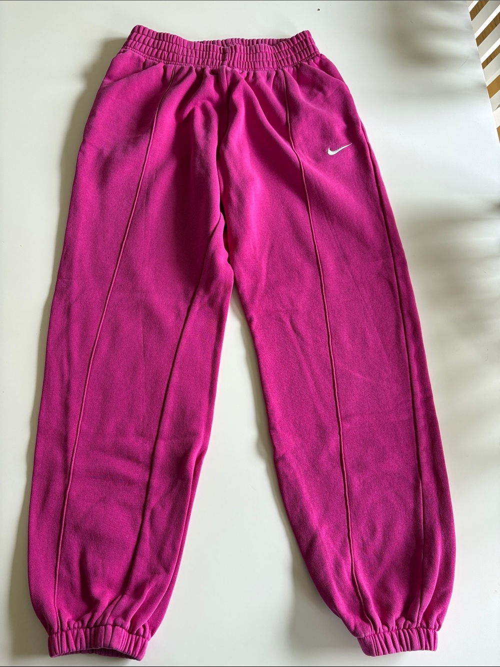 Nike Hot Pink Womens Fleece Joggers size small
